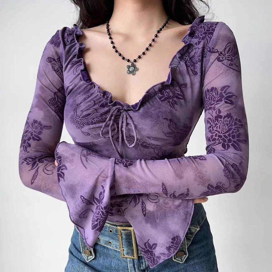 Mila Blushed Bell Top - Riley Grove