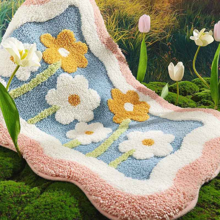 Floral Weave Bath Rug - Riley Grove