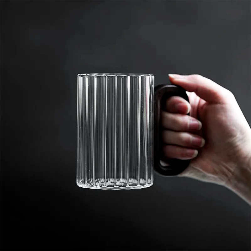 Natural Black Stone Glass Mugs - Riley Grove