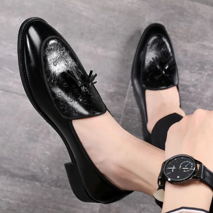 Moccasin Leather Tassel Shoes - Riley Grove