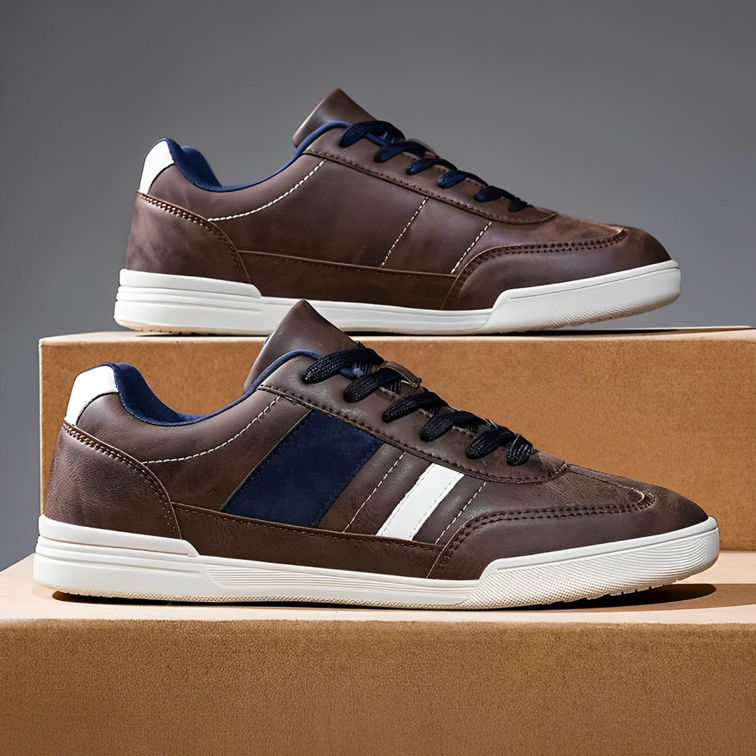 Laurent Leather Sneakers - Riley Grove