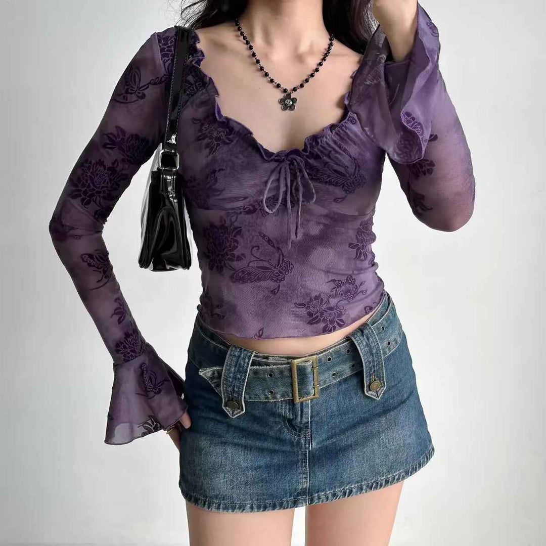 Mila Blushed Bell Top - Riley Grove