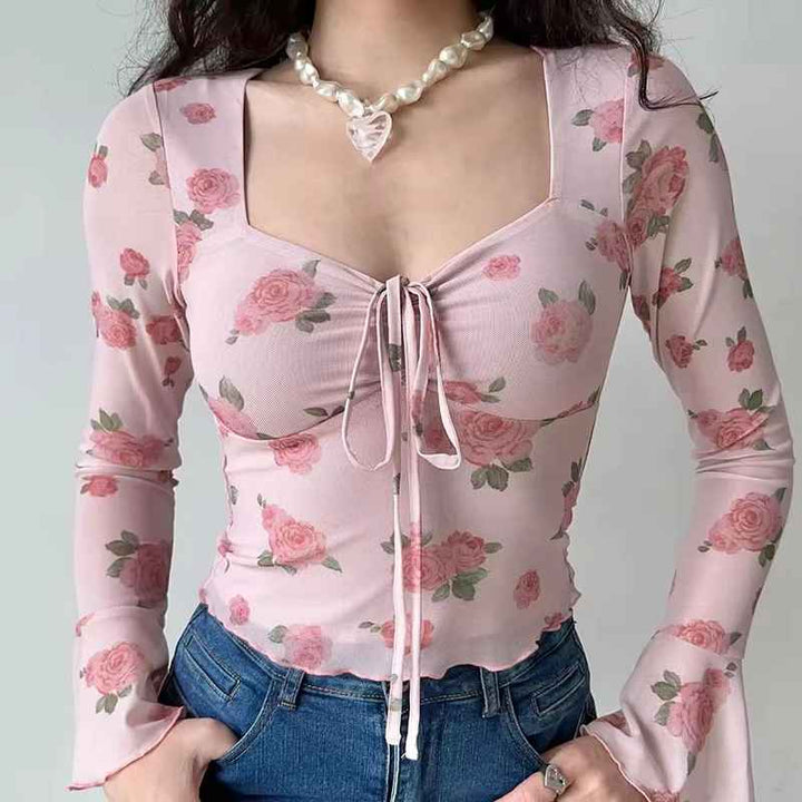 Mila Blushed Bell Top - Riley Grove