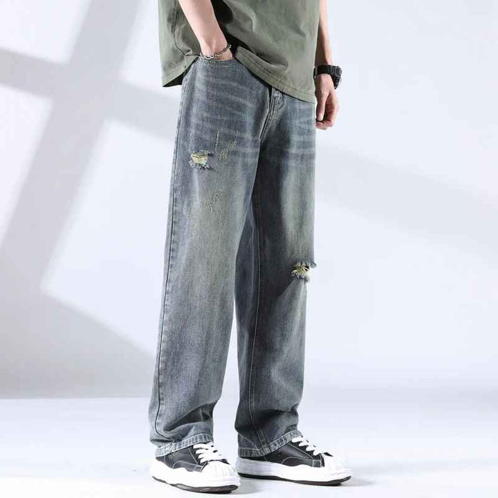 Urban Inspired Distress Jeans - Riley Grove
