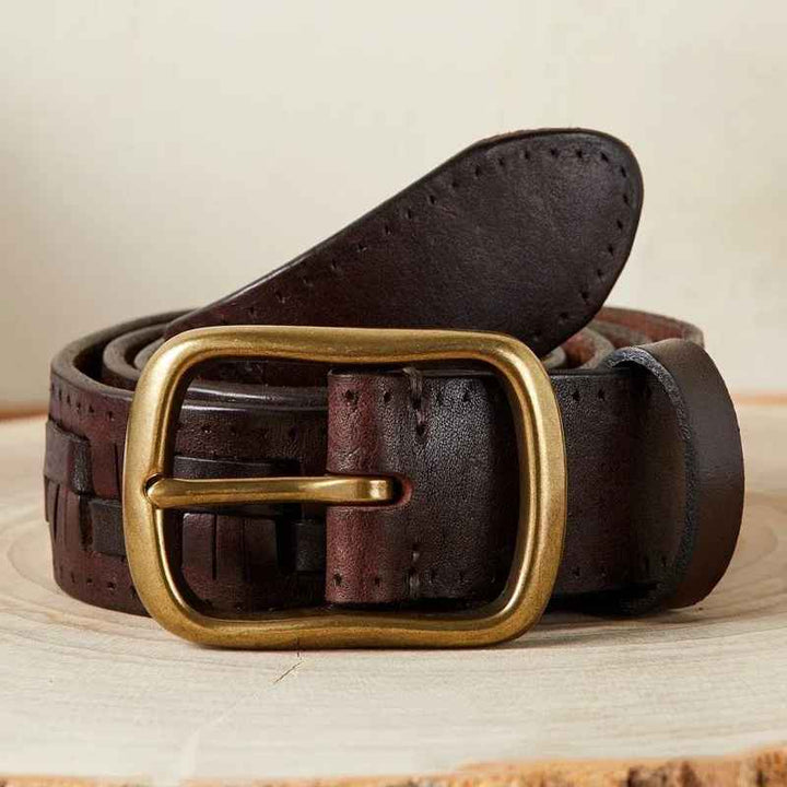 Devon brass buckel Belt - Riley Grove