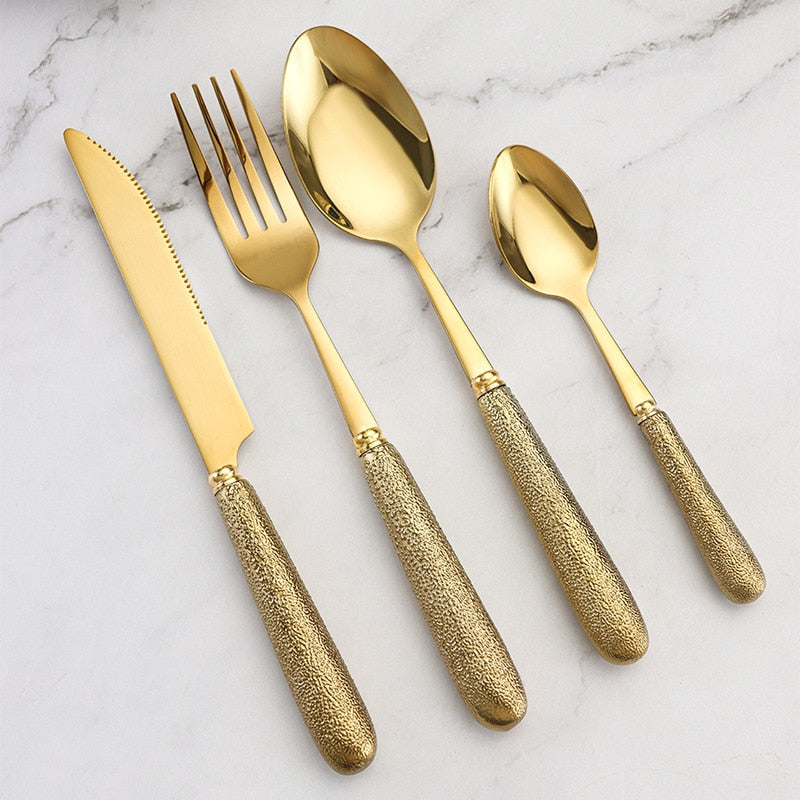 Lux Titanium Bistro Flatware Set - Riley Grove