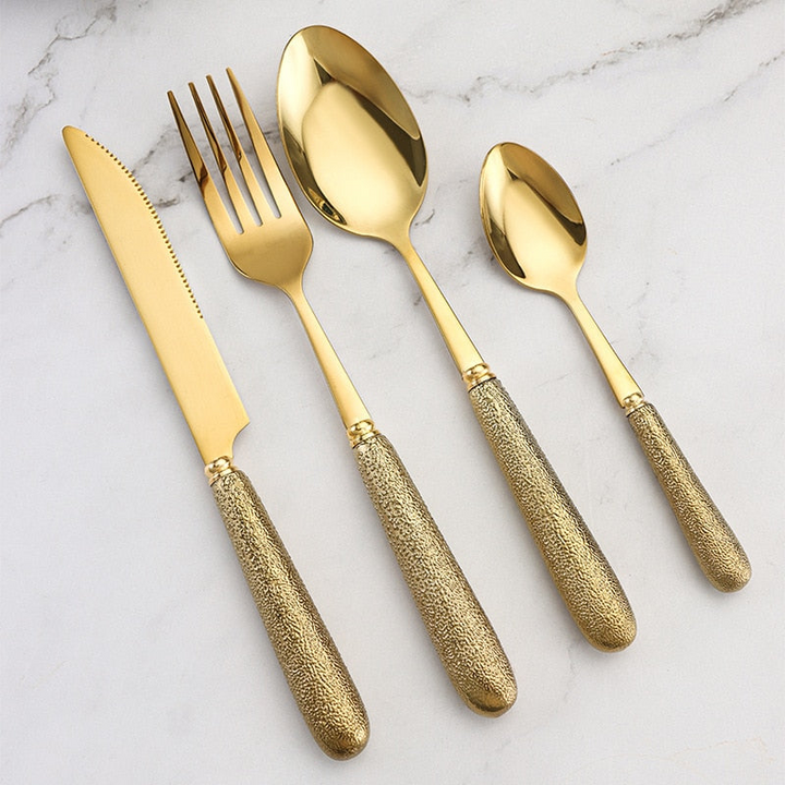 Lux Titanium Bistro Flatware Set - Riley Grove