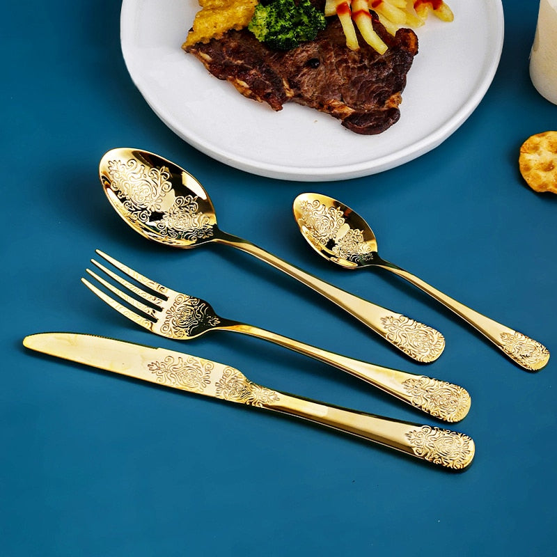 Gilded Mrs Parker's Flatware Set - Riley Grove