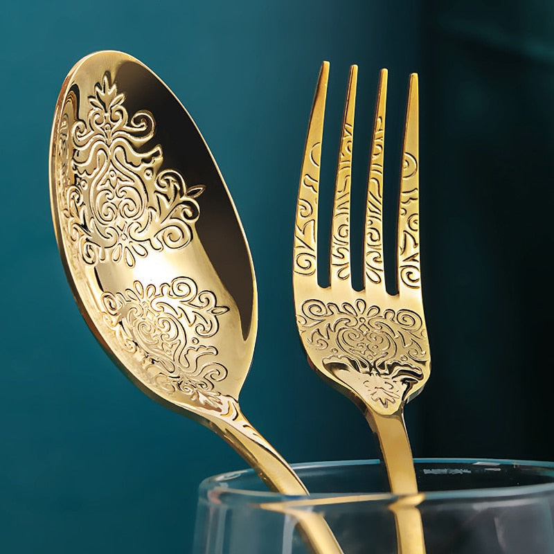 Gilded Mrs Parker's Flatware Set - Riley Grove