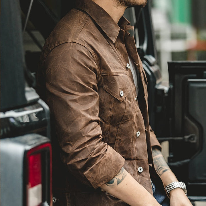 Tin Cloth Short Lined Cruiser Jacket - Riley Grove