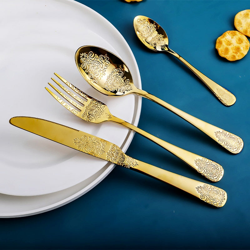 Gilded Mrs Parker's Flatware Set - Riley Grove