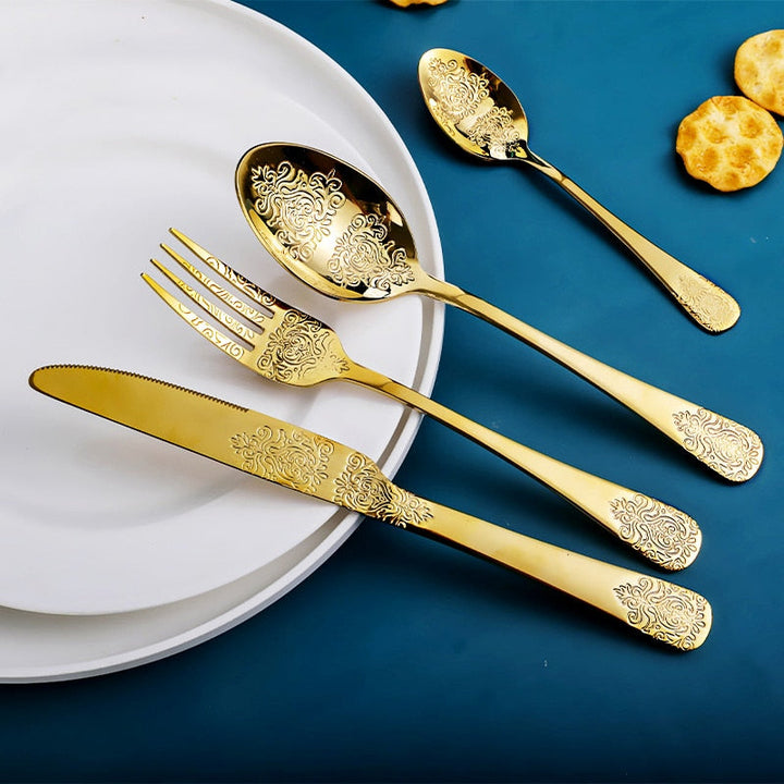 Gilded Mrs Parker's Flatware Set - Riley Grove
