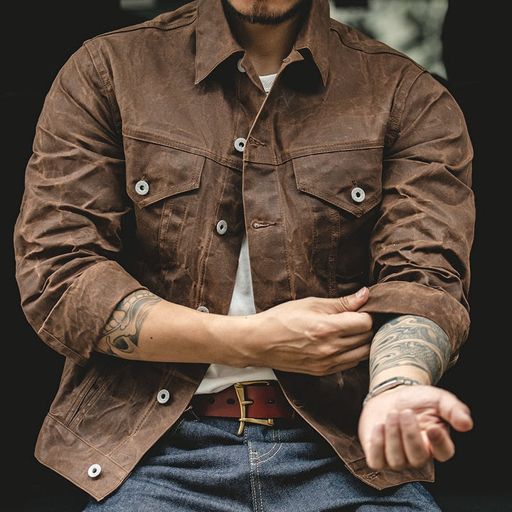 Tin Cloth Short Lined Cruiser Jacket - Riley Grove