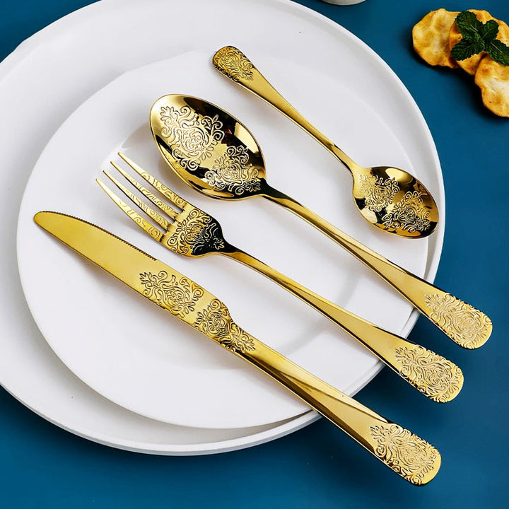 Gilded Mrs Parker's Flatware Set - Riley Grove