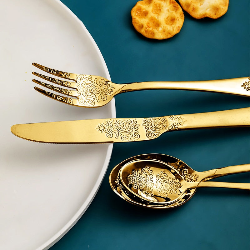 Gilded Mrs Parker's Flatware Set - Riley Grove