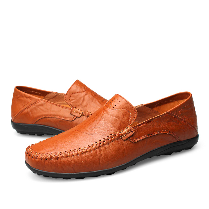 Cognac Loafers - Riley Grove