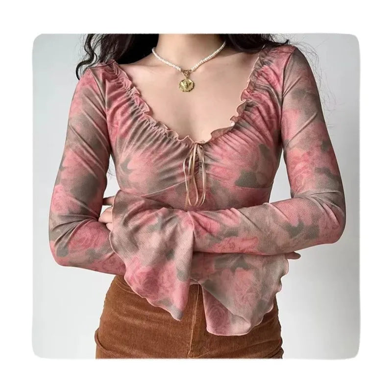 Mila Blushed Bell Top - Riley Grove