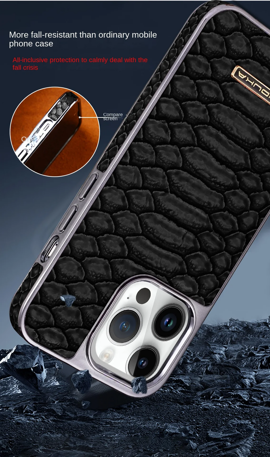 Veyron Genuine Leather iPhone Case - Riley Grove