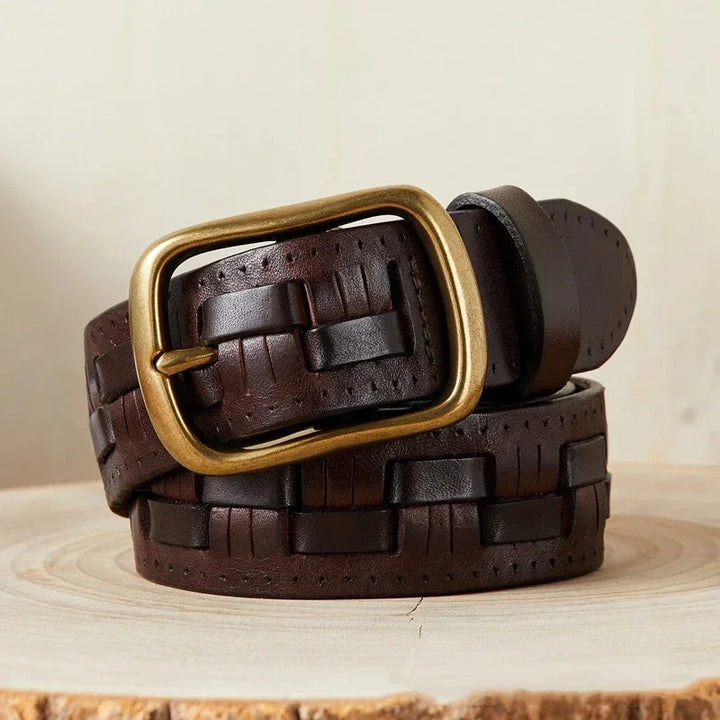 Devon brass buckel Belt - Riley Grove