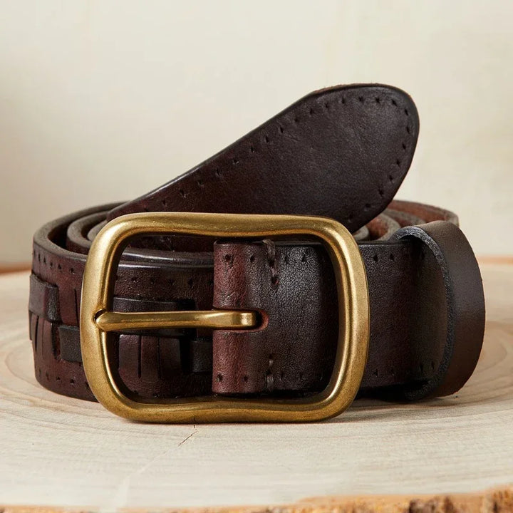 Devon brass buckel Belt - Riley Grove