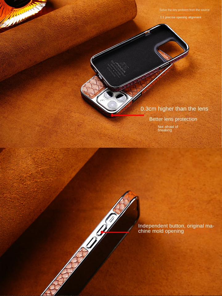 Veyron Genuine Leather iPhone Case - Riley Grove