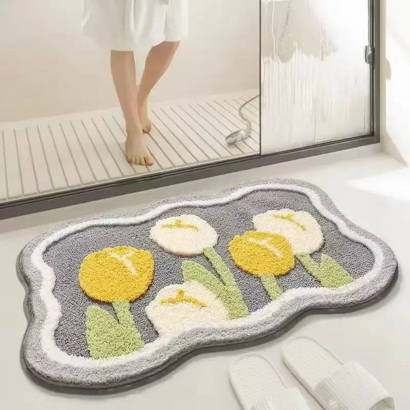 Floral Weave Bath Rug - Riley Grove
