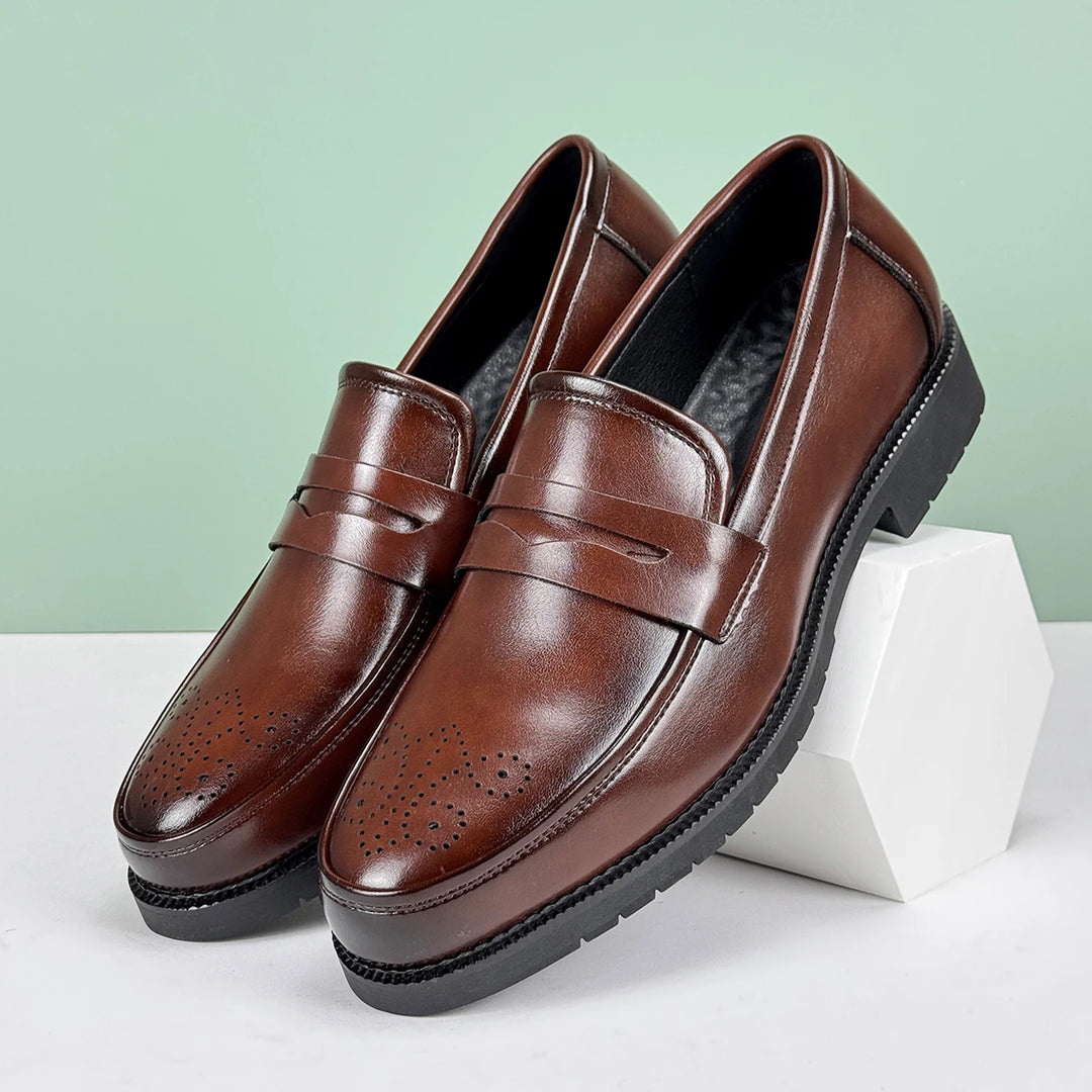 Archer Penny Leather Shoes - Riley Grove