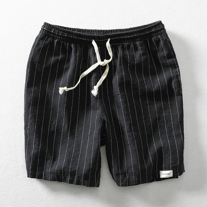 Dune Stripe Linen Shorts - Riley Grove