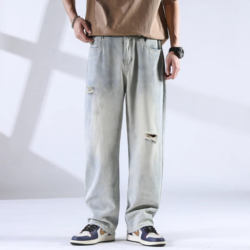 Urban Inspired Distress Jeans - Riley Grove