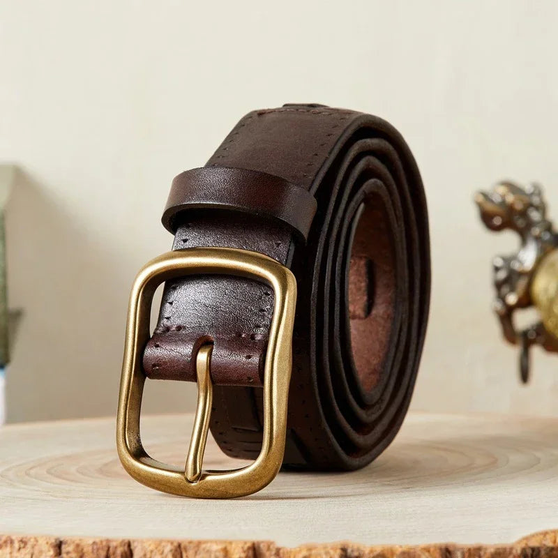 Devon brass buckel Belt - Riley Grove
