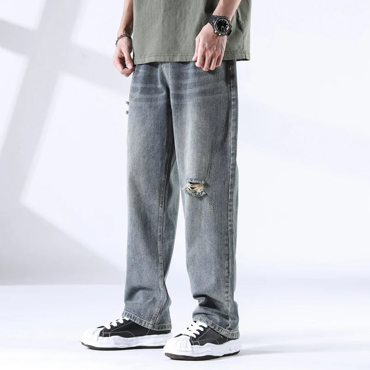 Urban Inspired Distress Jeans - Riley Grove
