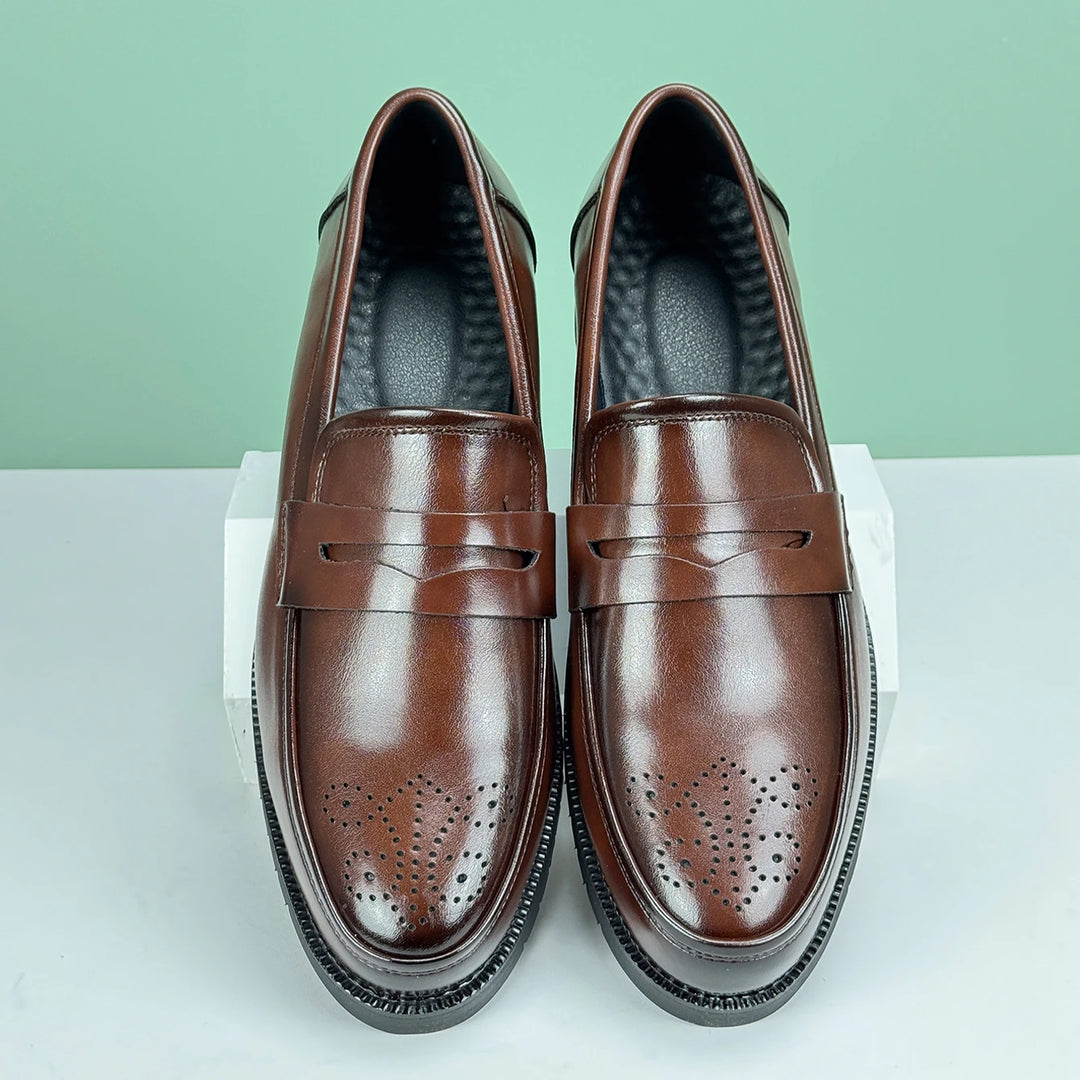 Archer Penny Leather Shoes - Riley Grove