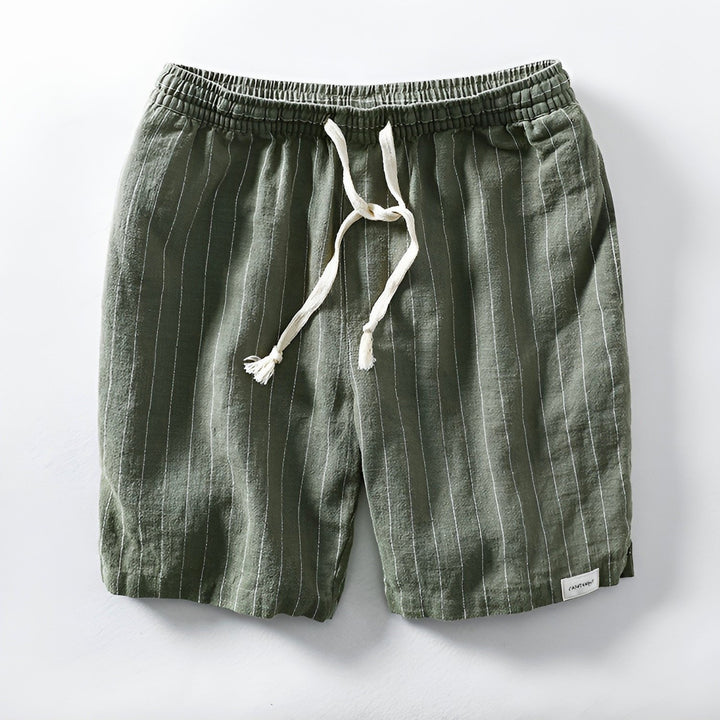 Dune Stripe Linen Shorts - Riley Grove