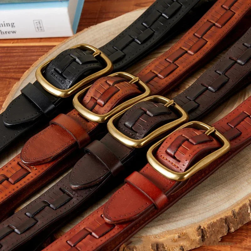 Devon brass buckel Belt - Riley Grove