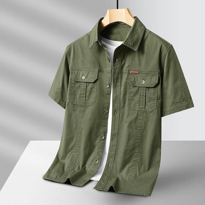 Emerson Half Sleeve Cotton Over Shirt - Riley Grove