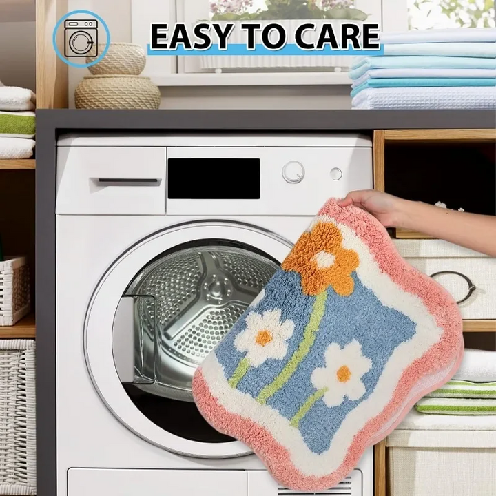 Floral Weave Bath Rug - Riley Grove