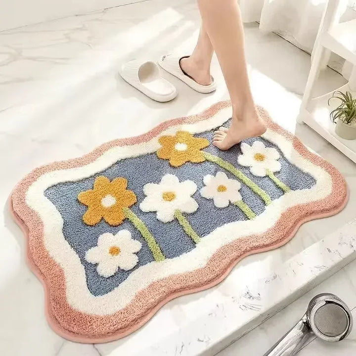 Floral Weave Bath Rug - Riley Grove