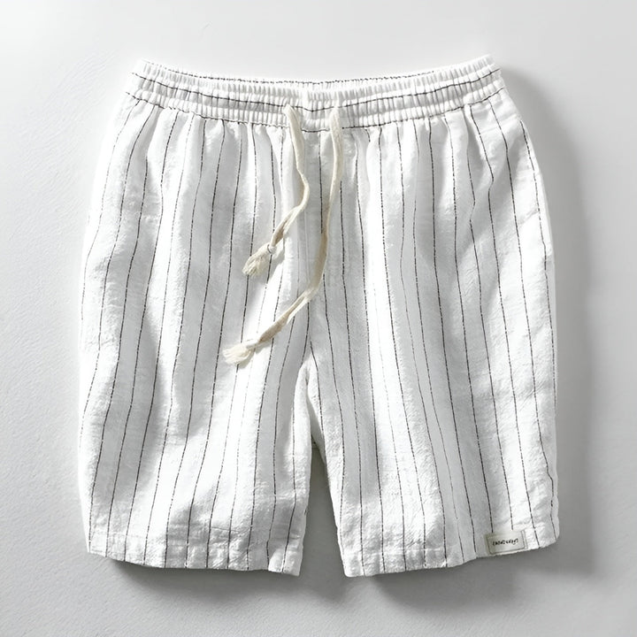 Dune Stripe Linen Shorts - Riley Grove