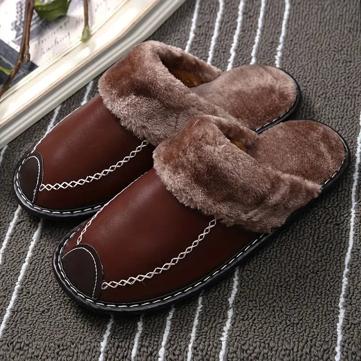 Reeves Premium Leather Slides - Riley Grove