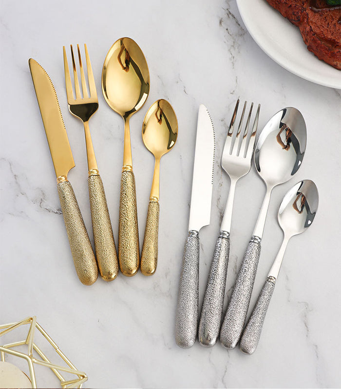 Lux Titanium Bistro Flatware Set - Riley Grove
