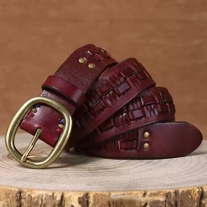 Devon brass buckel Belt - Riley Grove
