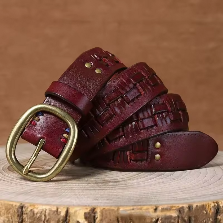 Devon brass buckel Belt - Riley Grove