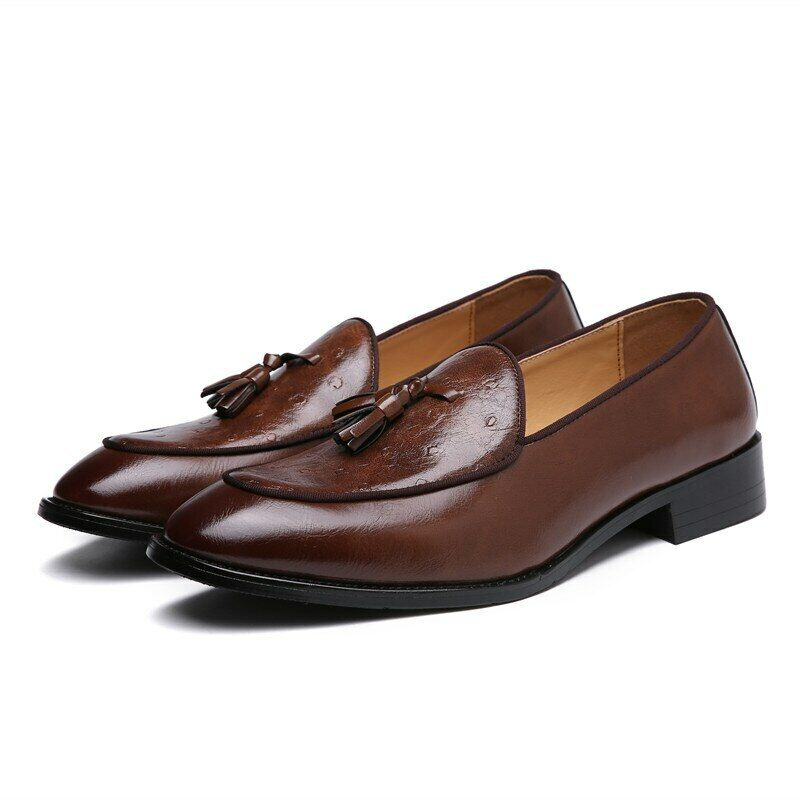 Moccasin Leather Tassel Shoes - Riley Grove
