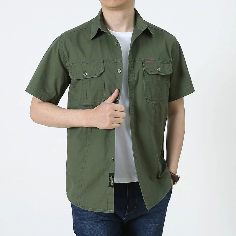 Emerson Half Sleeve Cotton Over Shirt - Riley Grove