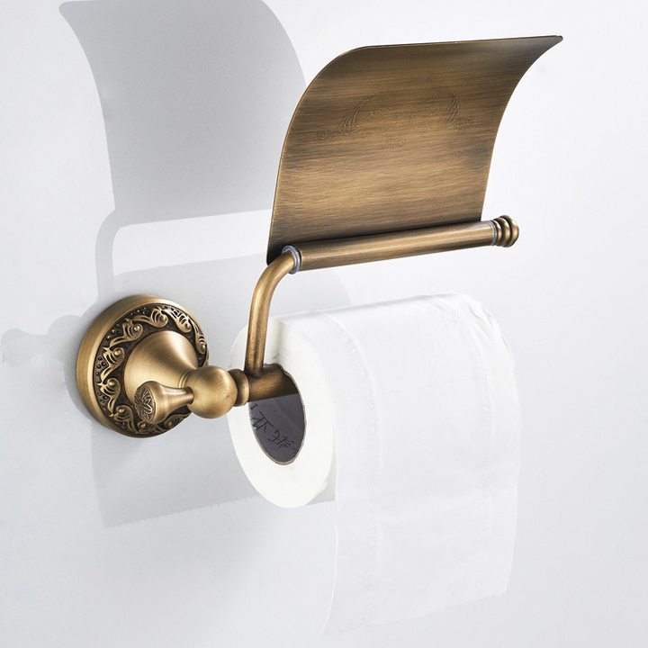 Brass Paper Roll Holder - Riley Grove