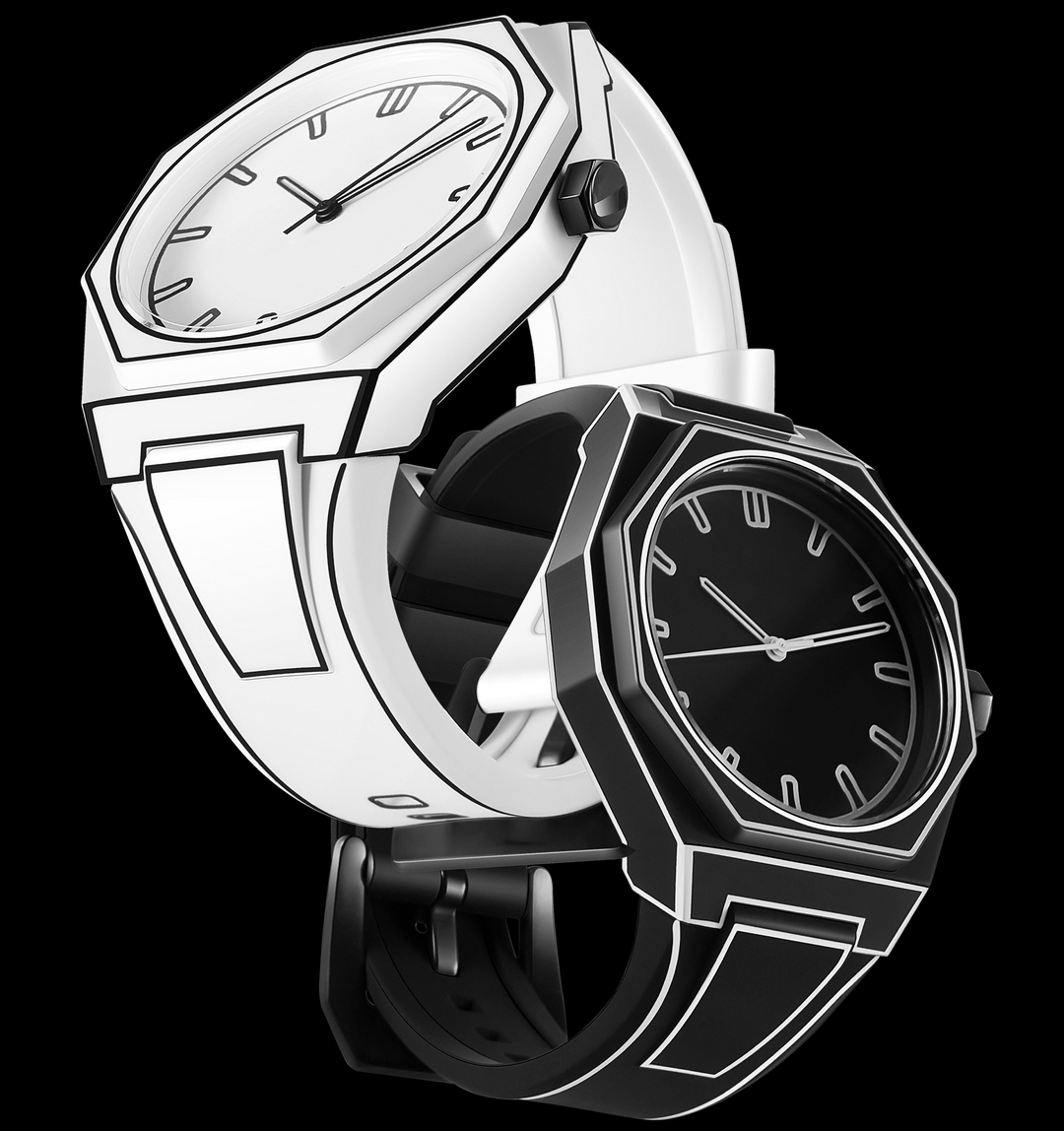 Riccardo Outlined 2D Watch - Riley Grove